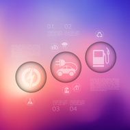 ecology infographic with unfocused background N37