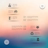 ecology infographic with unfocused background N38