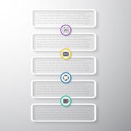 Web Infographic Timeline Template Layout With Vector Icons coul N10