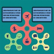 Elements of infographics Modern Design Circle template