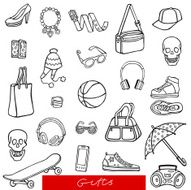 Set of gifts vector