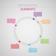 vector abstract 3d paper infographic elements for print or web N7