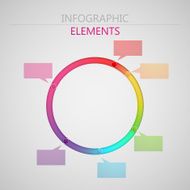 vector abstract 3d paper infographic elements for print or web N9