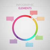 vector abstract 3d paper infographic elements for print or web N10