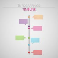 vector abstract 3d paper infographic elements for print or web N11