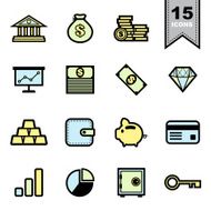 Business icons set N84