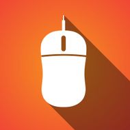 Simple web icon in vector flat mouse