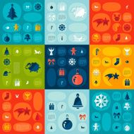 Christmas flat infographic N89