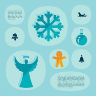 Christmas flat infographic N90