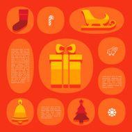 Christmas flat infographic N91