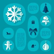 Christmas flat infographic N92