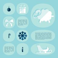 Christmas flat infographic N93