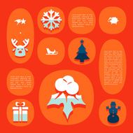 Christmas flat infographic N94