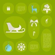 Christmas flat infographic N96