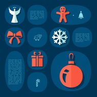 Christmas flat infographic N98