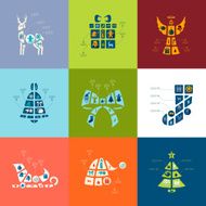 Christmas flat infographic N99