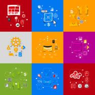 business sticker infographic N25