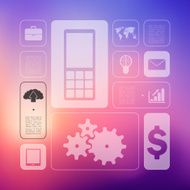 business infographic with unfocused background N120