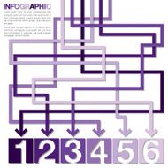 Bright infographic arrows in vector format N4
