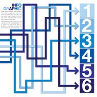 Bright infographic arrows in vector format N5