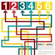 Bright infographic arrows in vector format N6