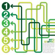 Bright infographic arrows in vector format N7
