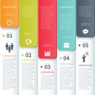 Modern Minimal Colorful Infographics Elements