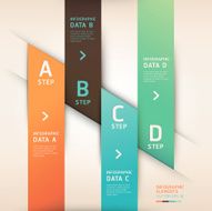 Abstract Infographics banner template N4