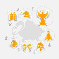 Christmas sticker infographic N57