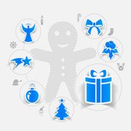 Christmas sticker infographic N58