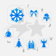 Christmas sticker infographic N60
