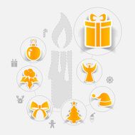Christmas sticker infographic N61