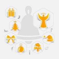 Christmas sticker infographic N63