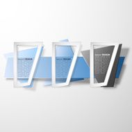 Infographic banners set origami styled vector N3