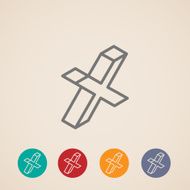 isometric vector check mark icons