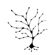 Abstract tree trunk for your design