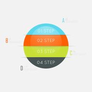 Abstract business info graphics template with icons N62