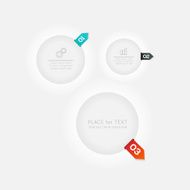 Abstract business info graphics template with icons N63