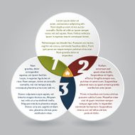 Cool infographic circles design with options