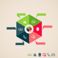 vector infographic elements for web and print usage