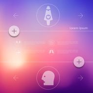 medicine infographic with unfocused background N20