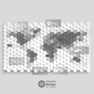 Infographic template for business design hexagonal design vector illustration N7