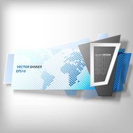 Infographic banner origami styled vector N13