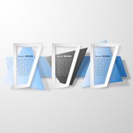 Infographic banners set origami styled vector N5