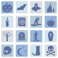 Vector Set of Halloween Icons N3