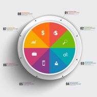 Infographic circle business concepts with icons N3
