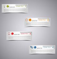 Info graphic rectangular dark design template