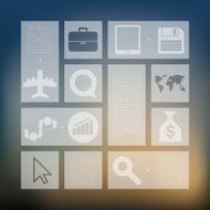 business infographic with unfocused background N126
