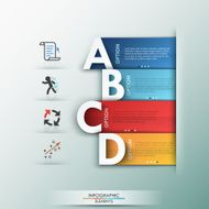 Modern infographics options banner N355