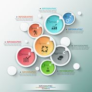Modern infographics options banner N357